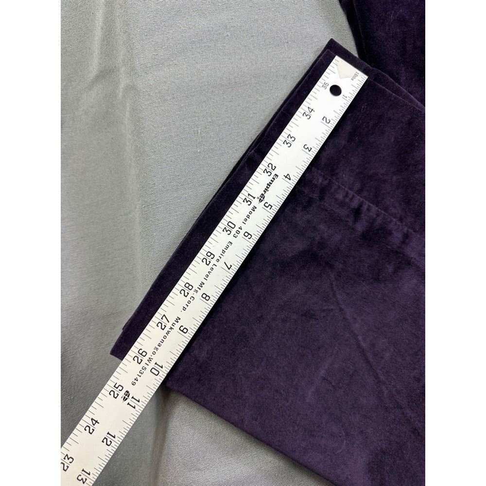 Eddie Bauer Purple Corduroy Pants Women Wide Leg Velvet Texture Trousers size 10 - Picture 7 of 16